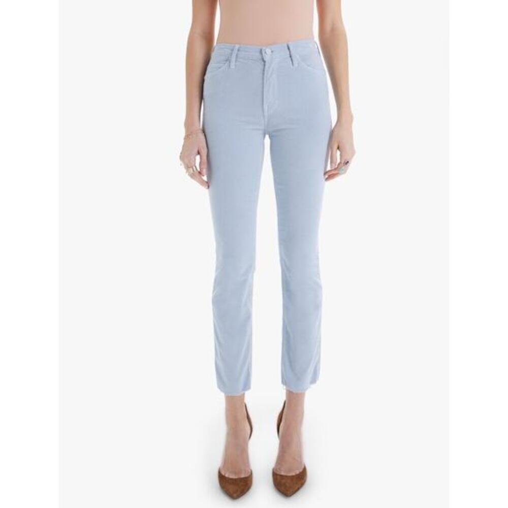 mother Mid Rise Dazzler‎ Ankle Fray in Hopscotch